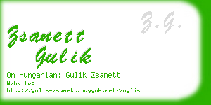 zsanett gulik business card